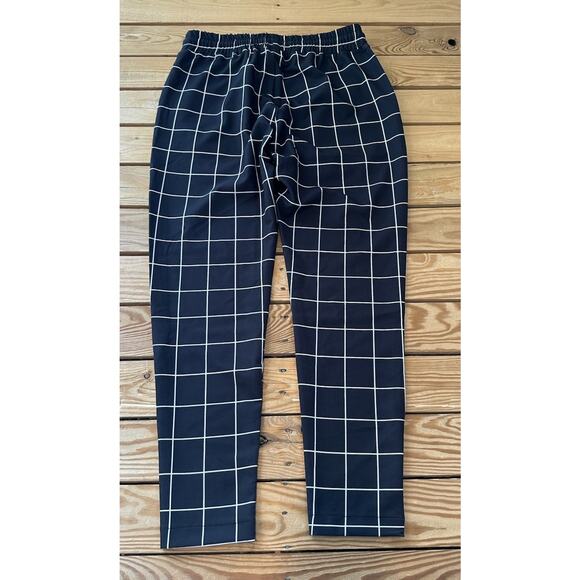 NWT Siksilk Check Jogger Pants Size Large Men’s Black - Picture 2 of 9